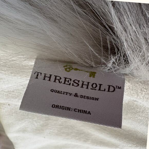 Threshold Faux Fur Fur Throw Blanket Animal Print Tan Cream Cozy Mob Wife Cabin - Picture 7 of 9